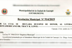 La-Municipalidad-de-Caacupé-declara-huésped-de-honor-al-literato-norteamericano-Dr.-Tracy-K.-Lewis