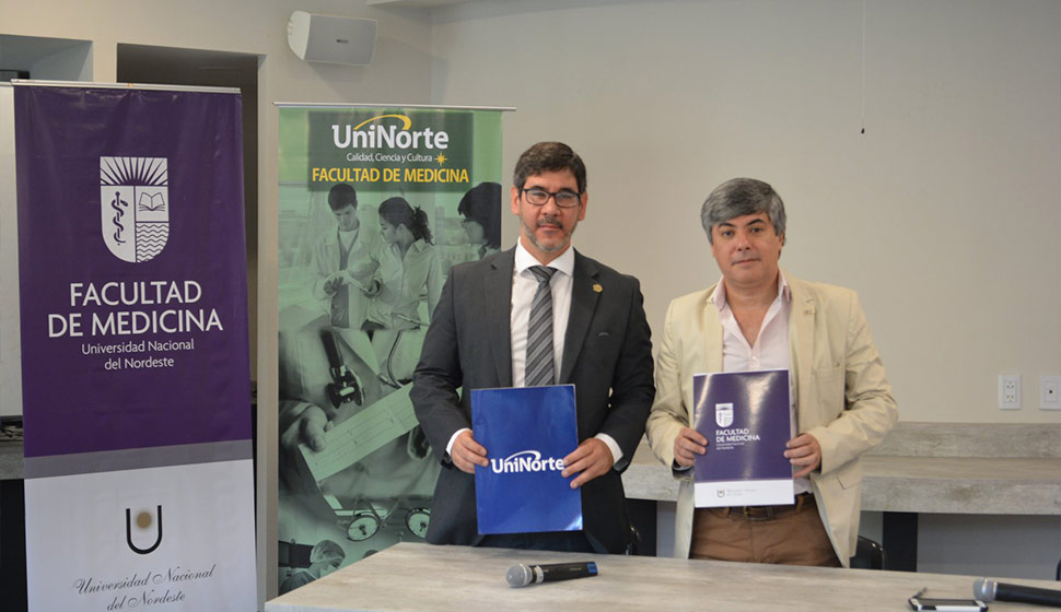 La Facultad de Medicina (Unne) rubricó un acuerdo con la Universidad del Norte de Paraguay